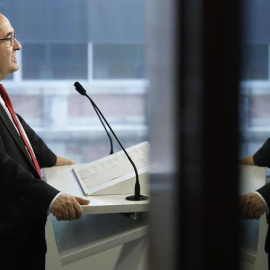 Iceta, este jueves en Barcelona. EFE/Andreu Dalmau