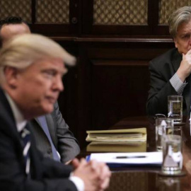 Steve Bannon y Donald Trump. EFE