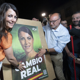  Macarena Olona, candidata de Vox, arranca la campaña electoral este jueves en Granada.- EFE
