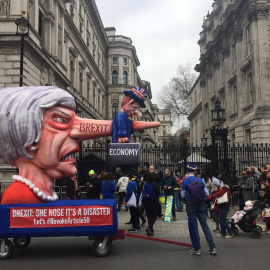 Manifestación que solicita la cancelación del Brexit./CRISTINA CASERO