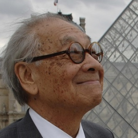 El arquitecto estadounidense Ieoh Ming Pei en Paris. / AFP