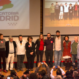 Los participantes en el acto Convocatoria por Madrid.