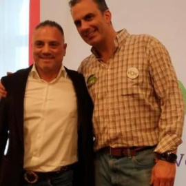 José Ignacio Vega Peinado, junto al secretario general del partido, Javier Ortega Smith