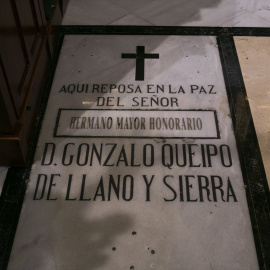 Imágenes de recurso de la tumba del general franquista Queipo de Llano y Sierra en la Basílica de la Macarena.