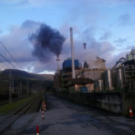 Planta de biomasa en Güeñes./ Plataforma Güeñes-Bizia