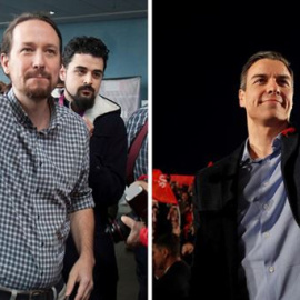 Iglesias y Sánchez. EFE