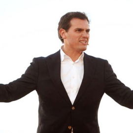 El presidente de Ciudadanos, Albert Rivera, en A Coruña. / EFE