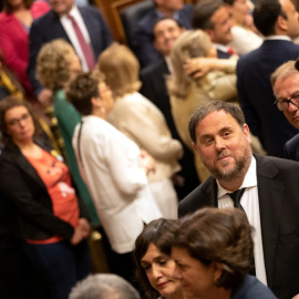 Oriol Junqueras (ERC), uno de los presos políticos del 1-O. Bernat Armangue / AFP