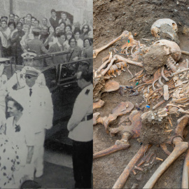 Visita del general Franco a Tortosa per inaugurar el monument, el 1966 | Fossa comuna de la Guerra Civil localitzada al cementiri de Salomó (Tarragonès)