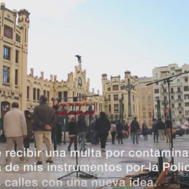 Borja Catanesi, en las calles de València.