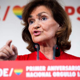 La vicepresidenta del Gobierno en funciones, Carmen Calvo. (LUCA PIERGIOVANNI | EFE)