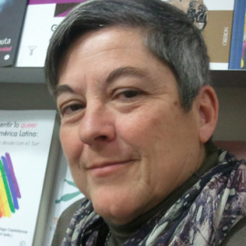 Mili Hernández, responsable de la librería lesbiana y gay Berkana. / HENRIQUE MARIÑO