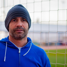 Paco Jémez, en la ciudad deportiva del Rayo Vallecano.
