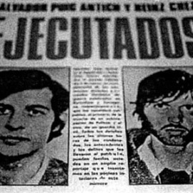 La noticia de la ejecución de Puig Antich y Heinz Chez, en 1974.