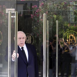 El presidente de El Corte Inglés, Isidoro Álvarez, llega a la Junta de Accionistas del grupo. EFE