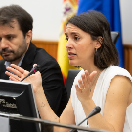 30/04/2024 La secretaria Política de Podemos, Irene Montero, en el Congreso de los Diputados, a 30 de abril de 2024.