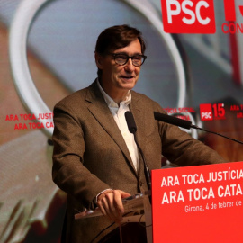 02/2024 - El cap de llista del PSC per a les eleccions del 12-M, Salvador Illa, en una imatge recent.