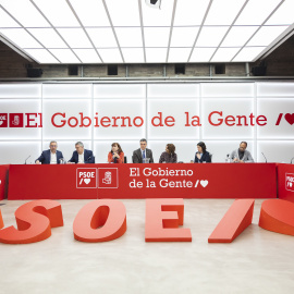 Imagen de la Ejecutiva Federal del PSOE celebrada esta mañana en Ferraz.