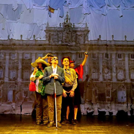 Momento de la función 'Tantos esclavos, tantos enemigos' en la Sala Cuarta Pared de Madrid.