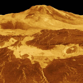 Cumbre del volcán Maat Mons (Venus)