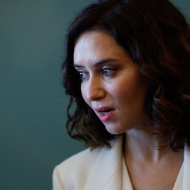 La presidenta de la Comunidad de Madrid, Isabel Díaz Ayuso, durante un pleno en la Asamblea de la región, a 16 de marzo de 2023.