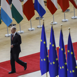 El canciller alemán Olaf Scholz durante la Cumbre de la UE en Bruselas, Bélgica, el 23 de marzo de 2023