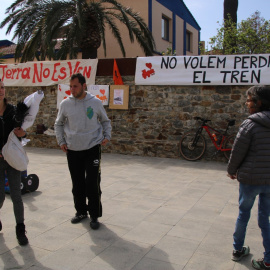 25/03/2023 - Una imatge de la Festa del Tren Transfonterer, celebrada aquest dissabte a Vilajuïga (Alt Empordà).
