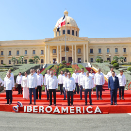Mandatarios y asistentes a la Cumbre Iberoamericana, en Santo Domingo.