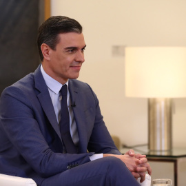 El presidente del Gobierno, Pedro Sánchez, durante la entrevista con La Sexta de este lunes.