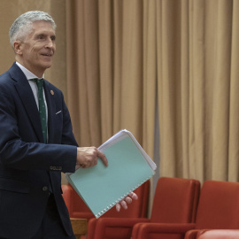 27/03/2023.- El ministro del Interior, Fernando Grande-Marlaska, comparece este lunes en la Comisión de Interior del Congreso para informar sobre el cumplimiento del principio de no injerencia y respeto a la independencia judicial en el cas