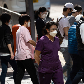 (14/03/2022) La vida diaria en Hong Kong durante la pandemia.