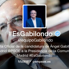Perfil de Twitter del equipo de Ángel Gabilondo