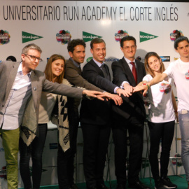 Acto de presentación del Circuito universitario Run Academy en El Corte Inglés de Princesa./ B. Gordaliza
