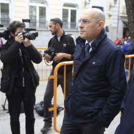 El exjuez Elpidio José Silva a su llegada al Supremo. EFE