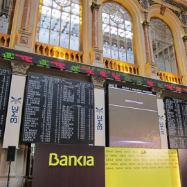 Imagen de la Bolsa de Madrid de julio de 2011, el día que comenzó a cotizar Bankia. E.P.