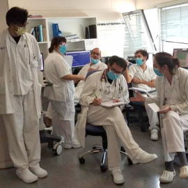 L'equip de l'àrea de la Covid-19 de l'Hospital de Mataró. / ACN.