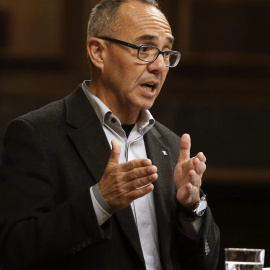 El diputado de ICV Joan Coscubiela, durante su intervención en el pleno del Congreso de los Diputados. EFE/Paco Campos