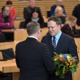 Imagen de archivo de Mario Voigt, líder del grupo parlamentario de la CDU de Turingia (Alemania)