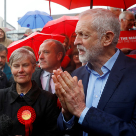 Jeremy Corbyn en Sale, Manchester. REUTERS/Phil Noble