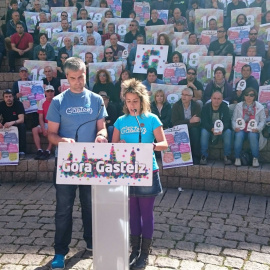 El acto de Gora Gasteiz./ Danilo Albin