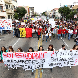 Protestas en Ayotzinapa - Ulises Ruiz Basurto/EFE