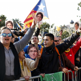 La protesta al Parlament el 30 de gener de 2018. ACN