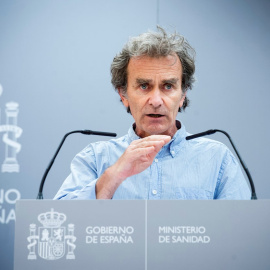02/07/2020.- El director del Centro de Emergencias y Alertas Sanitarias, Fernando Simón, durante la rueda de prensa ofrecida este jueves en Madrid para hablar de los últimos datos de la evolución de la pandemia del coronavirus - EFE/Luca Pi