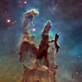 Última imagen de los Pilares de la Creación en la Nebulosa del Águila, tomada en 2014. Autor:NASA, ESA/Hubble