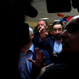 Santiago Abascal, tras votar el día de las elecciones generales. REUTERS/Susana Vera