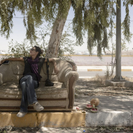 Laura J. Varo en Makhmur, Irak. - FOTOGRAFÍA DE NILS HENRIK