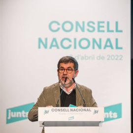 Jordi Sànchez durant el Congrés Nacional de Junts celebrat aquest dissabte.