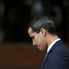 03/05/2019 - El autoproclamado presidente encargado de Venezuela, Juan Guaidó, tras una reunión con los trabajadores de una petrolera estatal en Caracas. / REUTERS - MANAURE QUINTERO