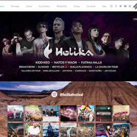 Cartel del festival Holika 2018, en el que aparece el artista Kidd Keo.