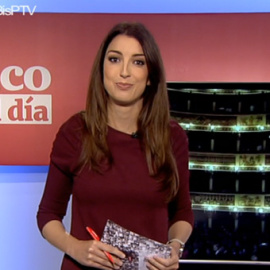 Natalia Moro, durante el informativo 'Público al Día' del 7 de mayo.